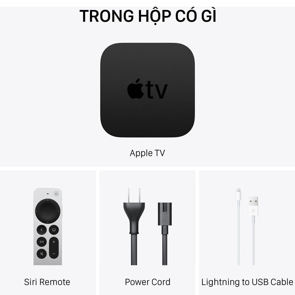  Apple TV 2021 4K 32GB - Hàng chính hãng - Part: MXGY2 