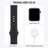  Apple Watch SE 2022 Cellular - Mặt nhôm - Dây cao su - 40mm - Hàng chính hãng 