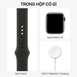  Apple Watch SE GPS - Mặt nhôm - Dây cao su - 40mm - Hàng chính hãng 