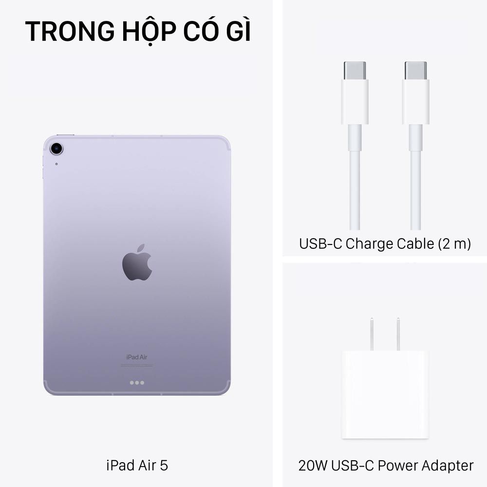  iPad Air 5 - 256GB Wi-Fi - Cellular - Hàng chính hãng 