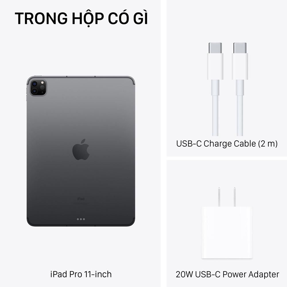  iPad Pro 11-inch M1 - 1TB Wi-Fi + 5G (Cellular) - Hàng chính hãng 