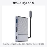  Cổng chuyển HyperDrive Gen 2 6-in-1 USB Type-C Docking Station (HD-G206) 