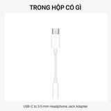 Apple USB-C to 3.5 mm Headphone Jack Adapter - Hàng chính hãng 