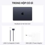  MacBook Air M2 13.6-inch 2022 màu Midnight 8-Core CPU / 8-Core GPU / 16GB RAM / 512GB - Hàng chính hãng 