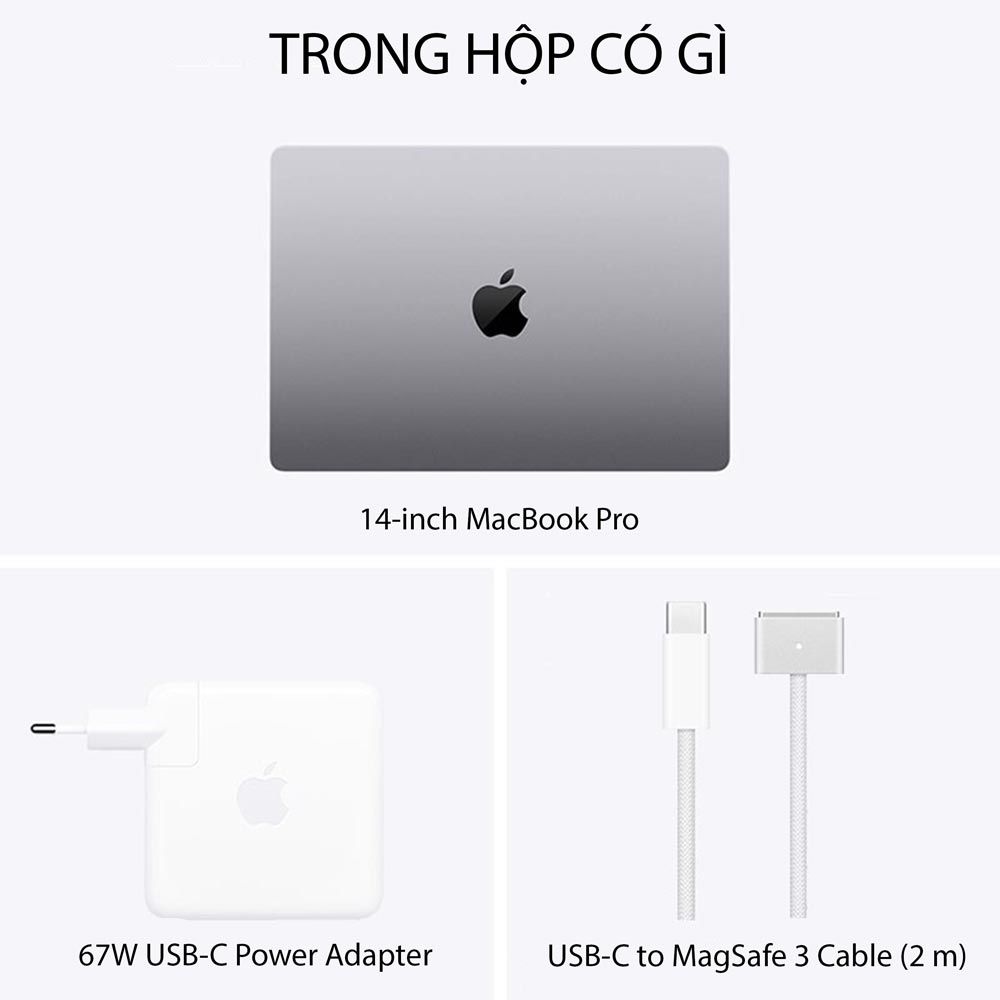  MacBook Pro 14-inch Apple M1 PRO 8-Core CPU / 14-Core GPU / 16GB RAM / 512GB - Hàng chính hãng 