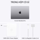  MacBook Pro 16-inch Apple M1 PRO 10-Core CPU / 16-Core GPU / 16GB RAM / 512GB - Hàng chính hãng 