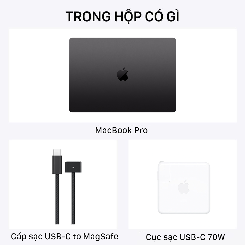  MacBook Pro 14 inch M3 Pro 12 CPU / 18 GPU / 18GB RAM / 1TB - Chính hãng VN 