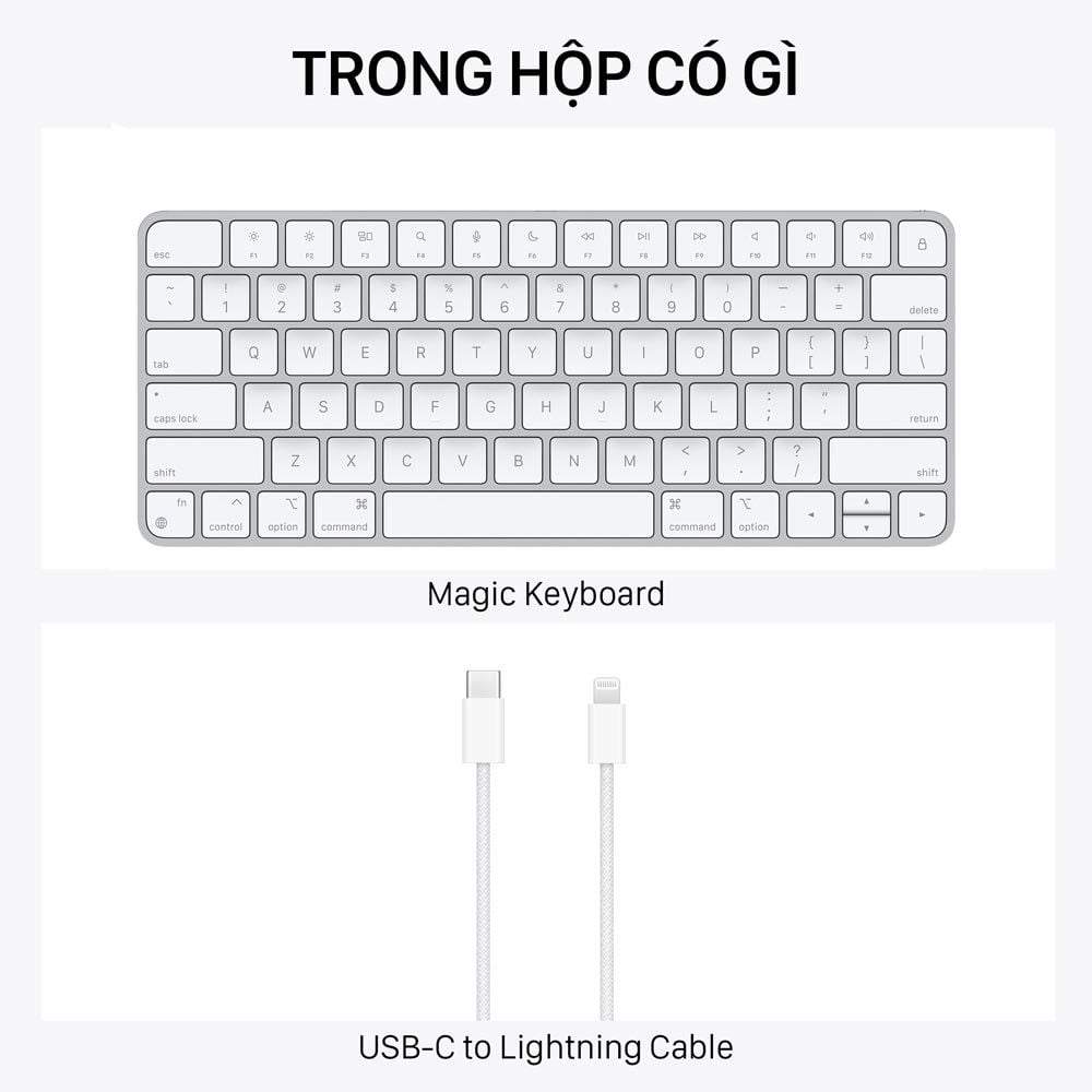  Apple Magic Keyboard - US English - Silver - Model 2021 - Hàng chính hãng 