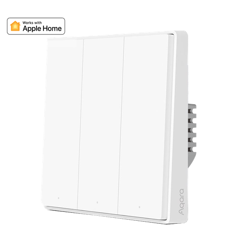 Công tắc gắn tường vuông Aqara D1 Smart Wall Switch 3 nút