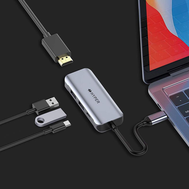  Cổng chuyển HyperDrive HDMI 4K 60Hz 4-in-1 USB-C Hub (HD41) 