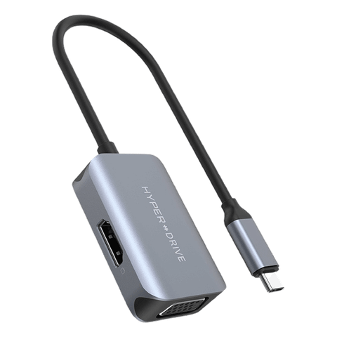 Cổng chuyển HyperDrive HDMI 4K 60Hz và VGA 2-in-1 USB-C Hub (HD-C2HV)