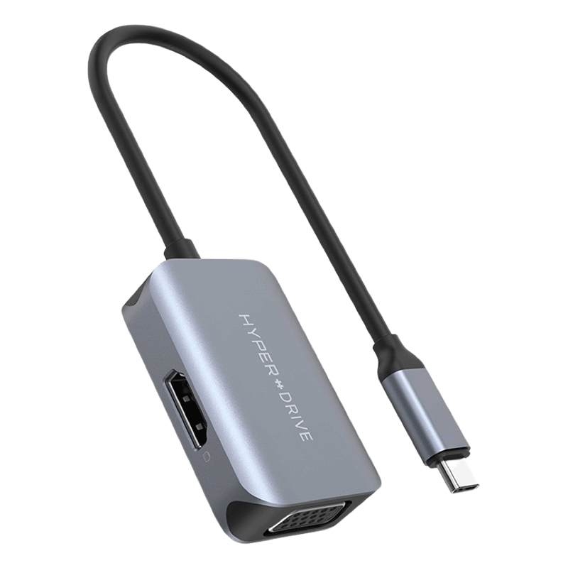  Cổng chuyển HyperDrive HDMI 4K 60Hz và VGA 2-in-1 USB-C Hub (HD-C2HV) 