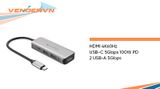  Cổng chuyển HyperDrive HDMI 4K 60Hz 4-in-1 USB-C Hub (HD41) 