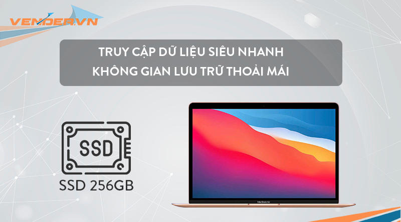  MacBook Air 13-inch 2020 Gold - 8GB / 256GB - Apple M1 / 8 Core CPU / 7 Core GPU - Hàng chính hãng - Part: MGND3 