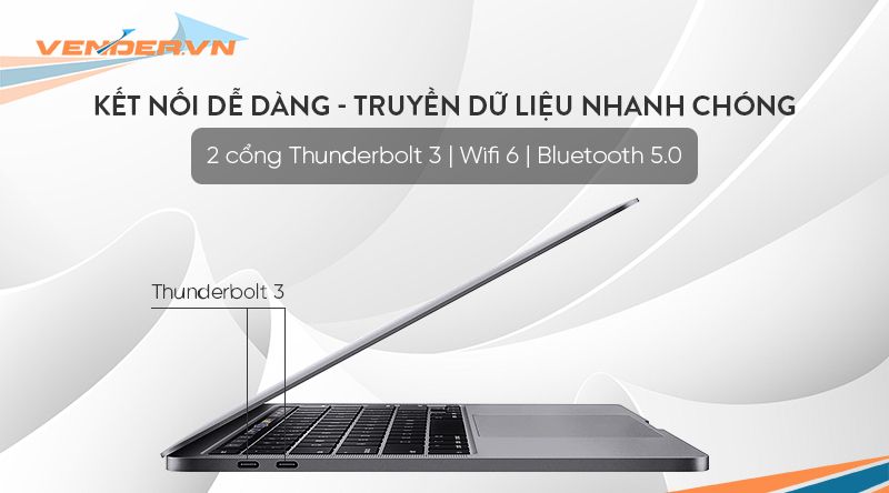  MacBook Pro 13-inch 2020 Silver - M1 / Option 16GB / 512GB - Hàng chính hãng - Part: Z11F000CF 