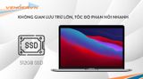  MacBook Pro 13-inch 2020 Silver - M1 / Option 16GB / 512GB - Hàng chính hãng - Part: Z11F000CF 