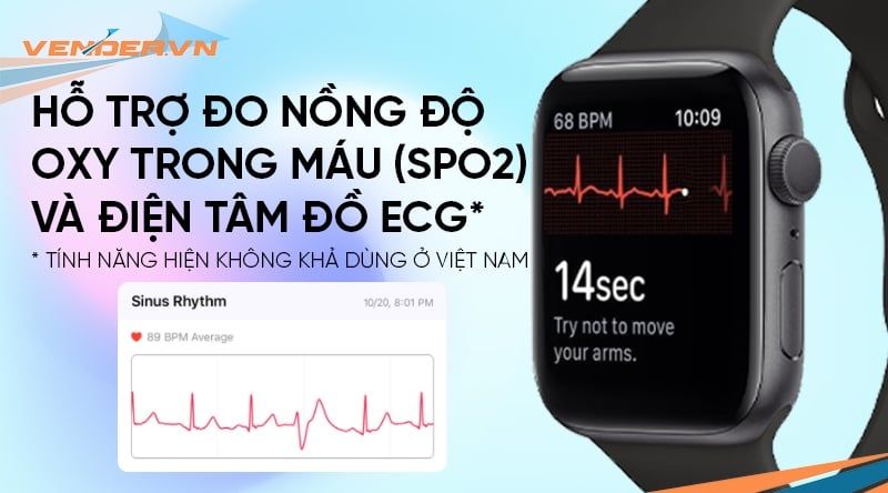  Apple Watch Series 6 GPS - Mặt nhôm - Dây cao su - 44mm - Hàng chính hãng 