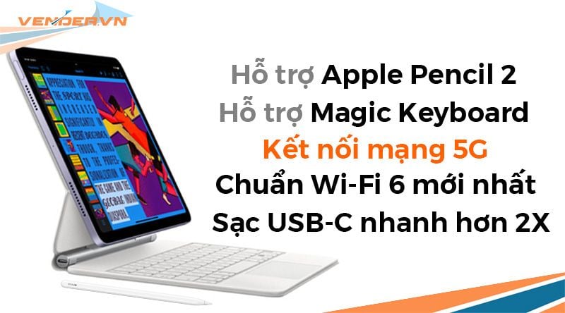  iPad Air 5 - 64GB Wi-Fi - Cellular 5G - Hàng chính hãng 