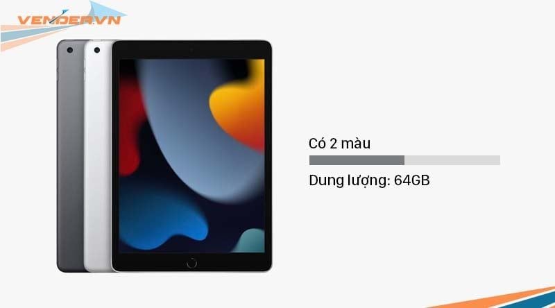  iPad Gen 9 - 64GB Wi-Fi màu Silver & Space Gray - Hàng chính hãng 