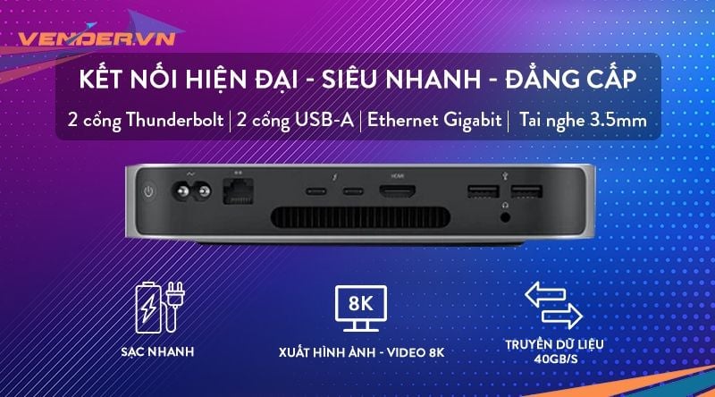  Mac Mini Late 2020 - M1 / 8GB / 256GB - Hàng chính hãng - MGNR3SA/A 