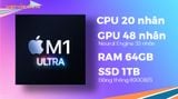  Mac Studio M1 Ultra / 20CPU / 48GPU / 64GB / 1TB Chính hãng VN - MJMW3SA/A 