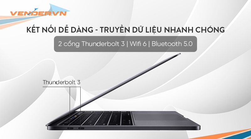  MacBook Pro 13-inch 2020 Gray - M1 / 8GB / 256GB - Hàng chính hãng - Part: MYD82 