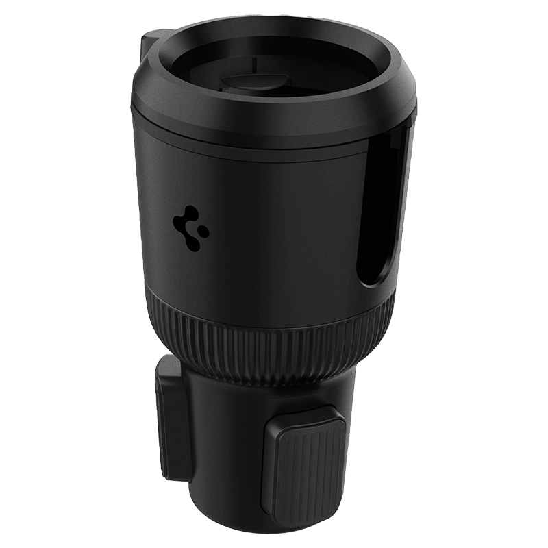 Phụ kiện để ly trên xe hơi Spigen Hydrohub Cup Holder (Dành cho ly lớn) Black CH100
