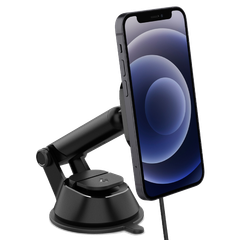 Sạc Magsafe xe hơi Spigen Onetap Pro Wireless Magnetic Car Charger Dashboard (Magfit)