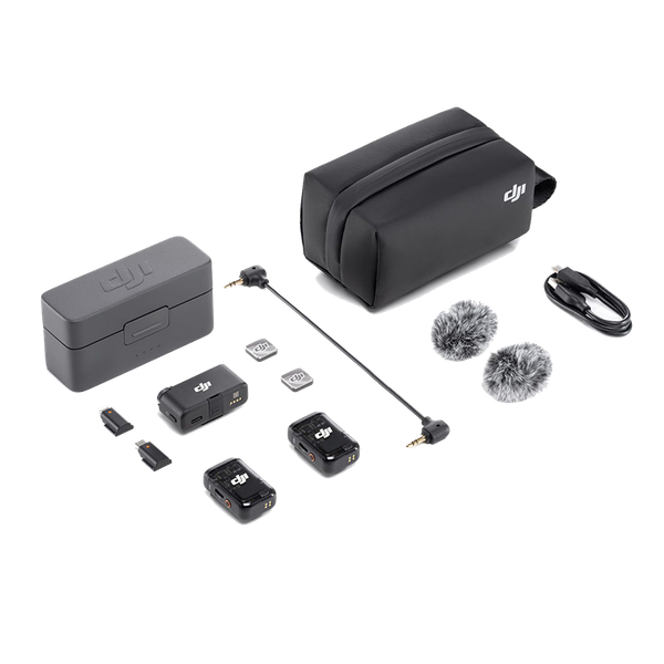 Micro Không Dây DJI Mic 2 chính hãng - 2TX + 1 RX + Charging Case