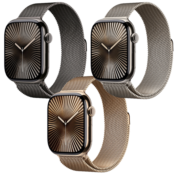 Apple Watch Series 10 GPS + Cellular - Mặt Titanium 46mm, dây Milanese Loop - Chính hãng