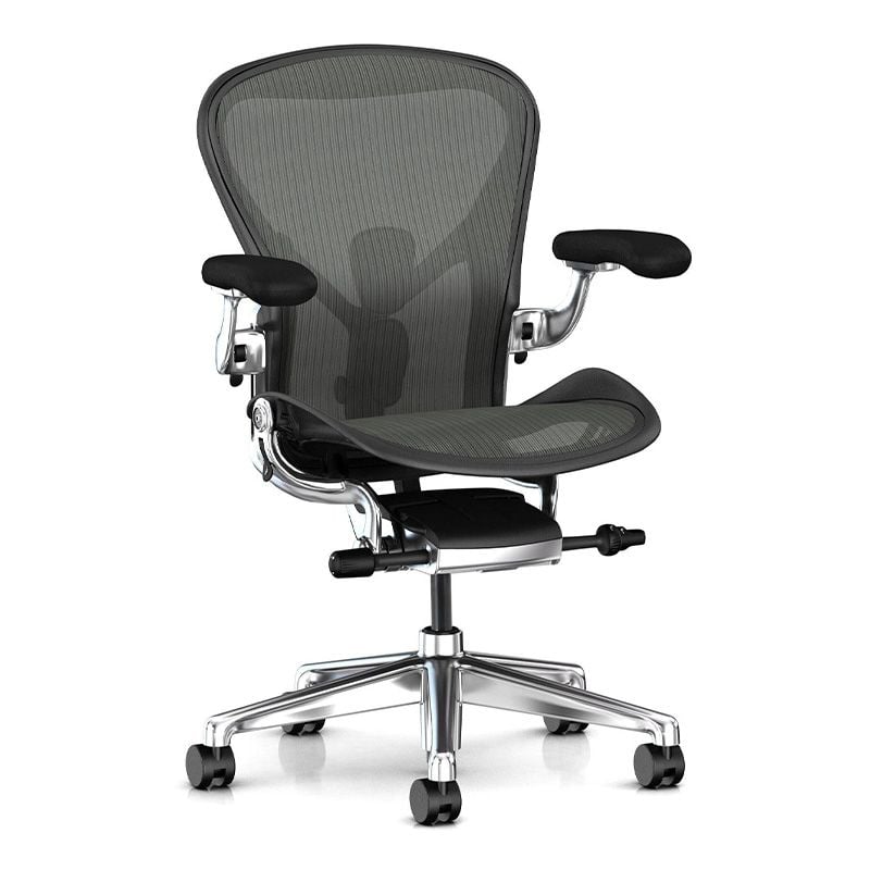  Ghế công thái học Ergonomic Herman Miller Aeron - Khung hợp kim / Chân nhựa 