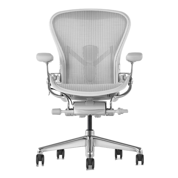 Ghế công thái học Ergonomic Herman Miller Aeron - Khung nhôm / Chân nhôm