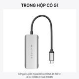  Cổng chuyển HyperDrive HDMI 4K 60Hz 4-in-1 USB-C Hub (HD41) 