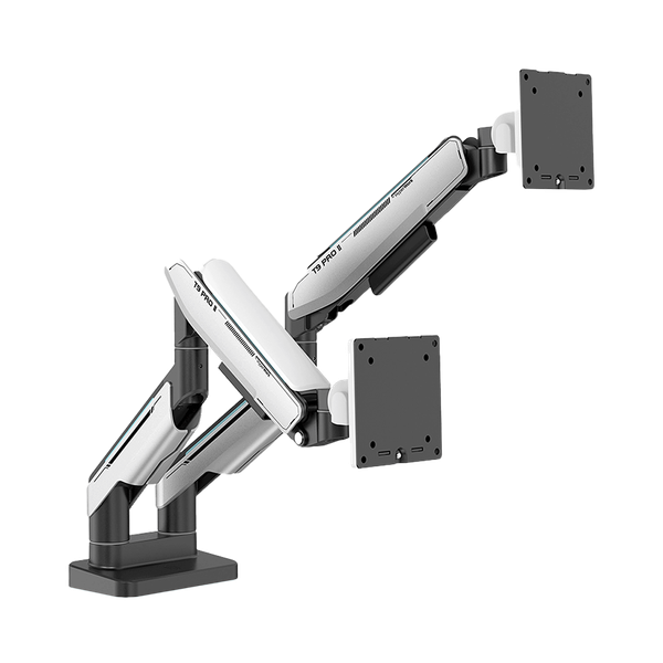 Giá treo màn hình Human Motion T9 Pro II Dual - Xám & Trắng
