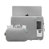  Túi Chống Sốc Tomtoc 360* Protective kèm túi phụ kiện cho MacBook/Laptop 13” - Gray 