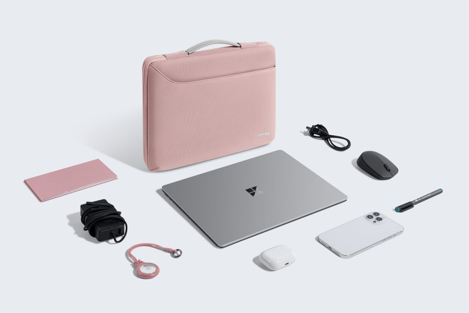  Túi Chống Sốc Tomtoc Spill Resistant MacBook/Laptop 14” - Pink 