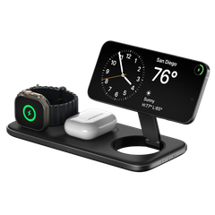 Dock sạc không dây Satechi 3 in 1 chuẩn Qi2 Trio Wireless Charging Pad – ST-QTPM