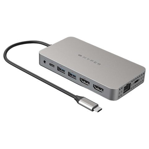 Cổng chuyển HyperDrive Dual 4K HDMI 10-in-1 (2 Màn hình) USB Type-C Hub for MacBook M1/M2