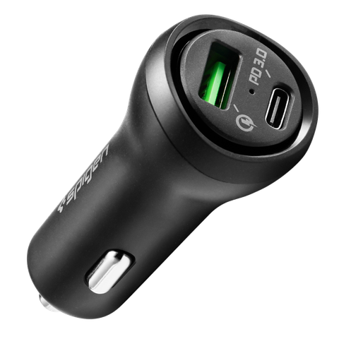 Tẩu sạc xe hơi Spigen Steadiboost USB-C PD3.0 Car Charger 27W 1 USB-C 1 USB-A