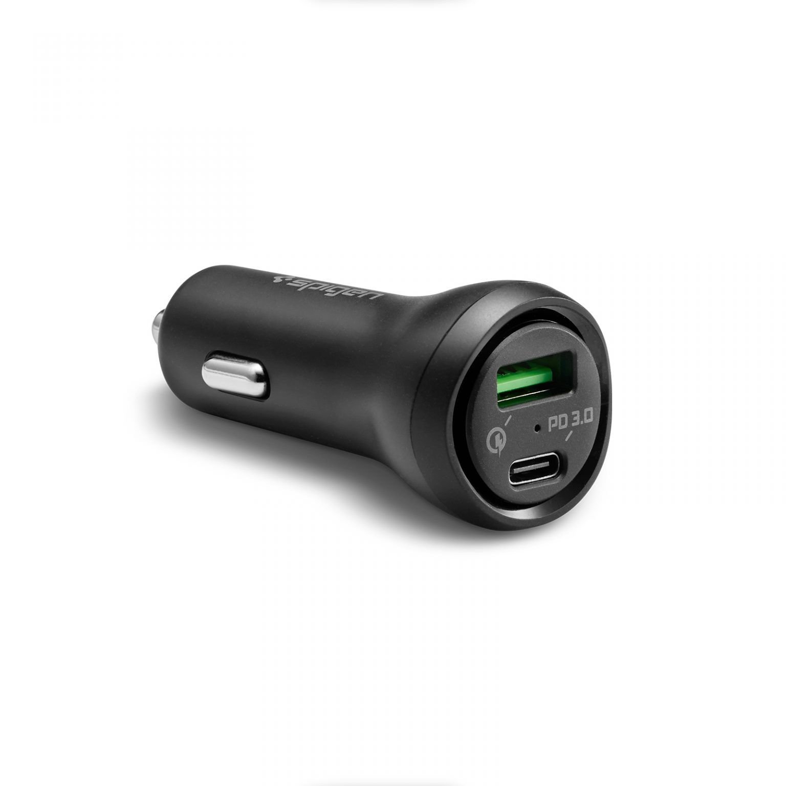  Tẩu sạc xe hơi Spigen Steadiboost USB-C PD3.0 Car Charger 27W -1C1A 