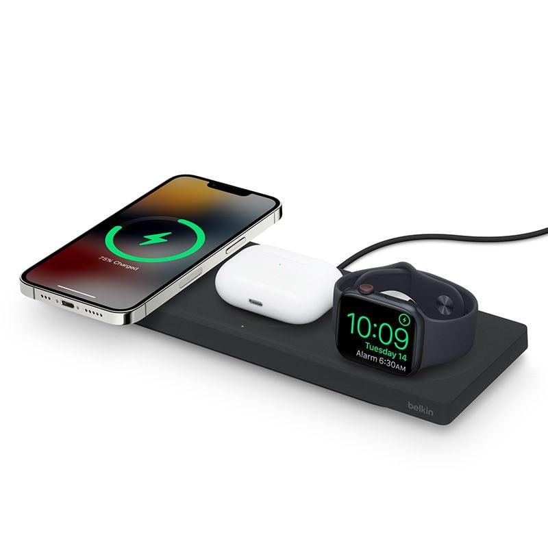Dock sạc Belkin BOOST↑CHARGE™ PRO 3-in-1 Wireless Charger Pad MagSafe –  Vender