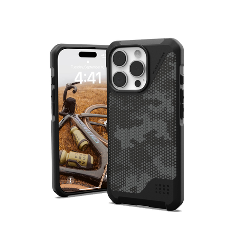 Ốp lưng iPhone 16 Pro UAG Metropolis LT Magsafe - Micro Hex Camo Graphite