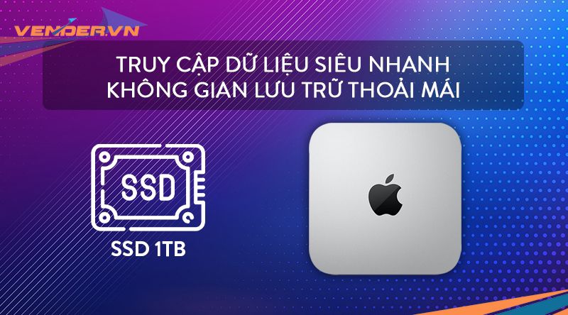  Mac Mini Late 2020 - M1 / Option 16GB / 1TB - Hàng chính hãng - Part: Z12P000HM 