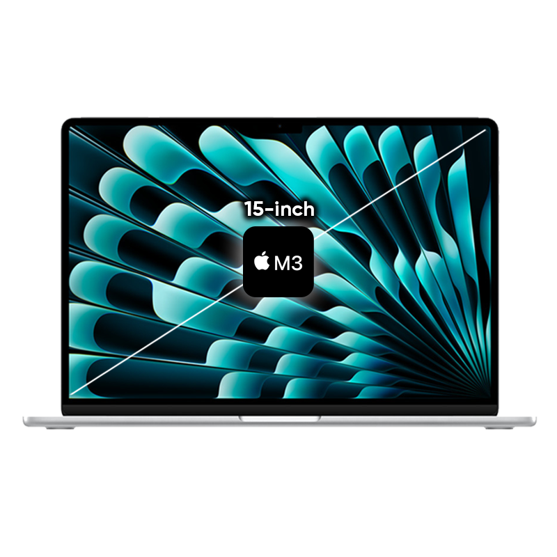 MacBook Air M3 15 inch 2024 màu Silver 8 CPU / 10 GPU / 16GB RAM / 512GB - Chính hãng VN