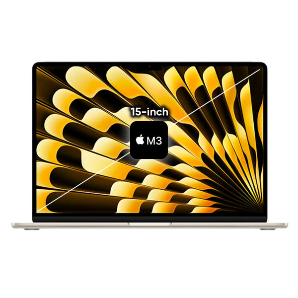 MacBook Air M3 15 inch 2024 màu Starlight 8 CPU / 10 GPU / 8GB RAM / 512GB - Chính hãng VN