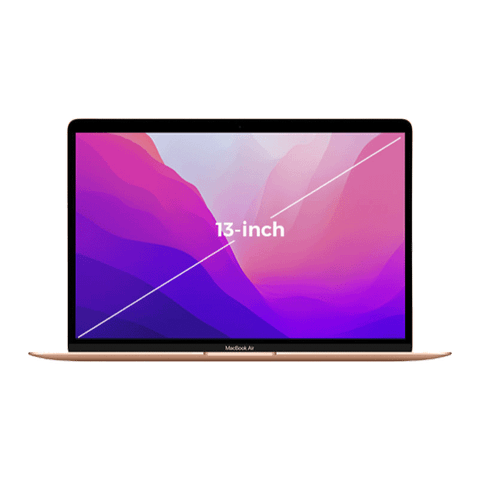 MacBook Air 13-inch 2020 Gold - Option 16GB / 512GB - Apple M1 / 8 Core CPU / 7 Core GPU - Hàng chính hãng - Part: Z12A00050