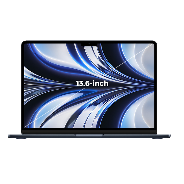 MacBook Air M2 13.6-inch 2022 màu Midnight 8-Core CPU / 10-Core GPU / 16GB RAM / 512GB - Hàng chính hãng