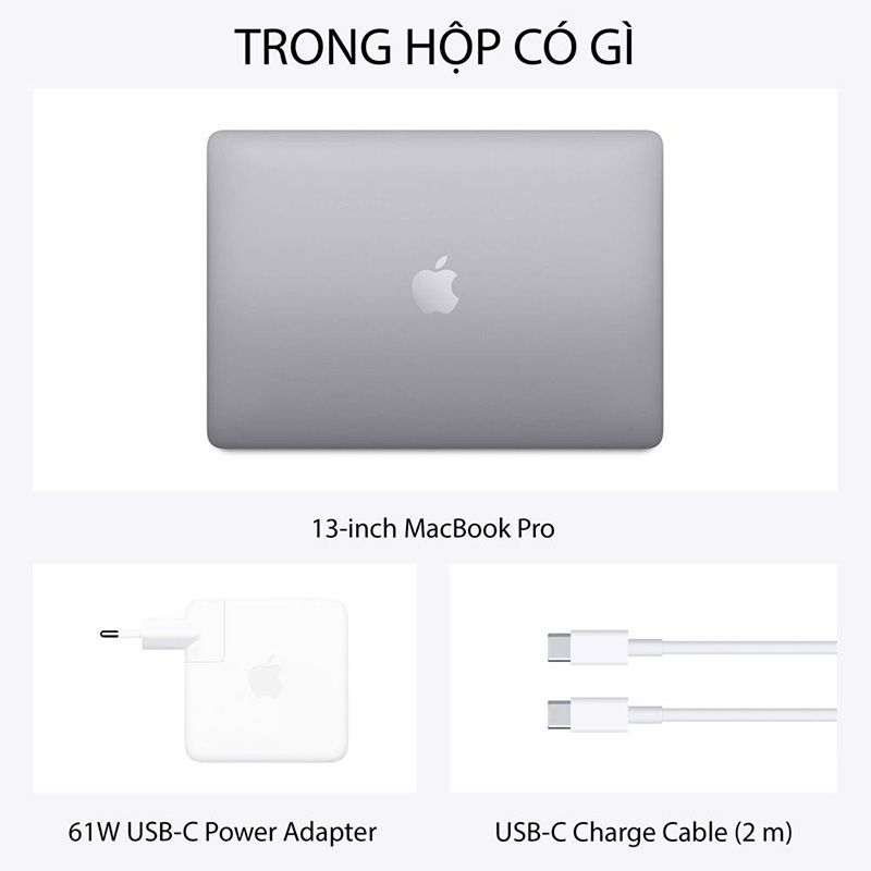  MacBook Pro 13 inch M2 màu Space Gray 8-Core CPU / 10-Core GPU / 24GB RAM / 256GB - Hàng chính hãng - Z16R0003W 