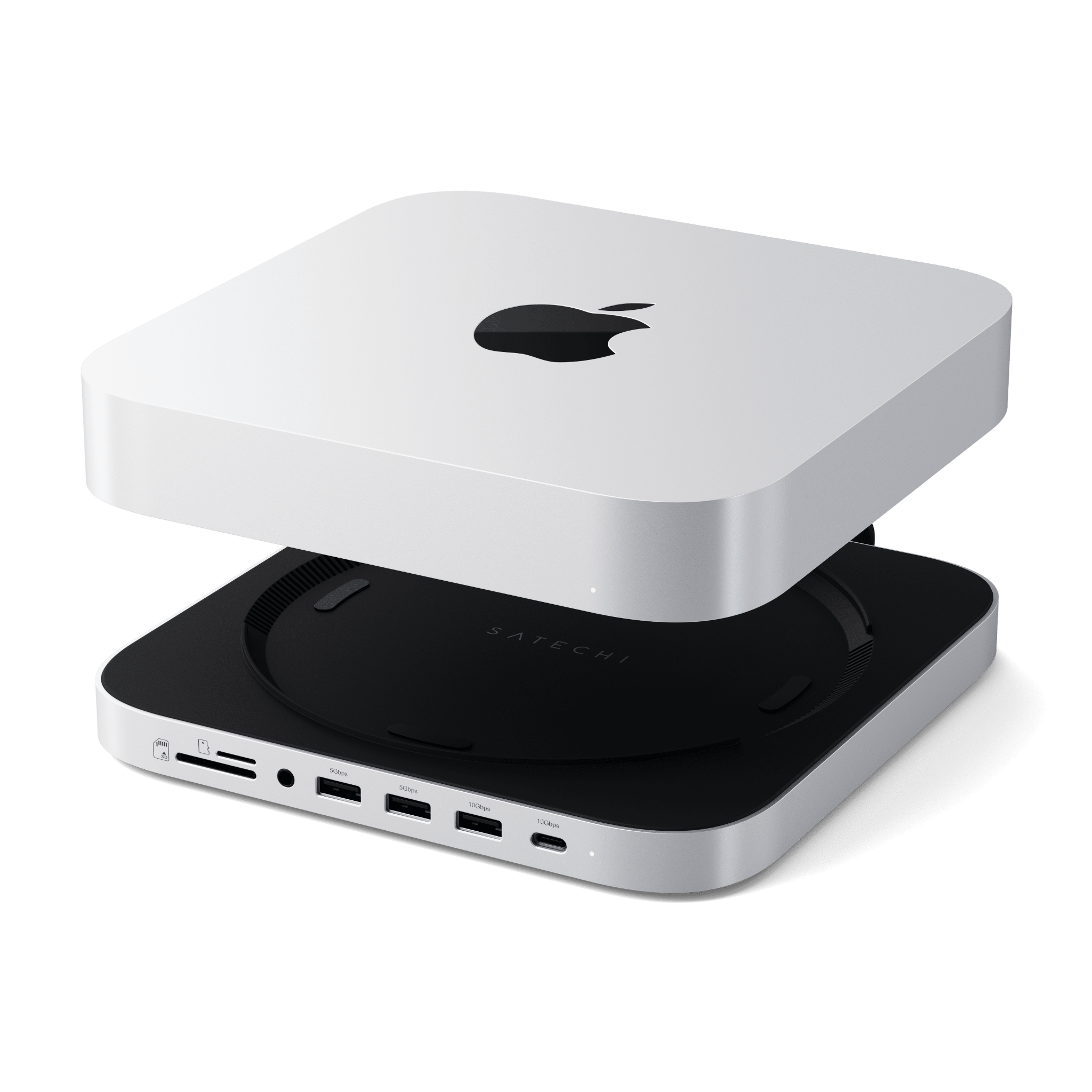  Satechi USB-C Stand & Hub cho Mac Mini/Studio có khe gắn SSD ST-MMSHS Chính hãng 