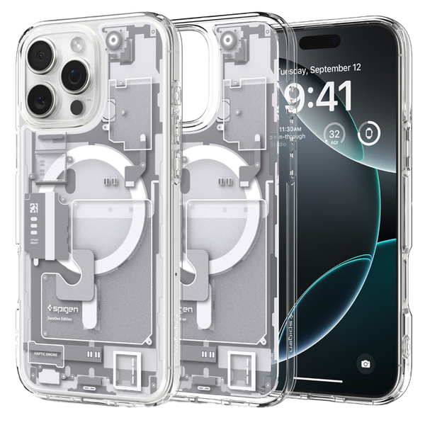 Ốp lưng Spigen iPhone 16 Pro Max Ultra Hybrid MagFit Zero One White